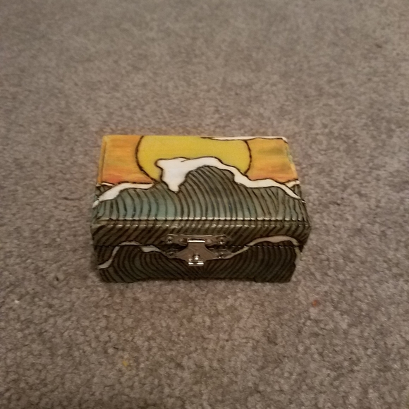 CK Crafts Small Handcrafted Woodburned box - Picture 2 of 12